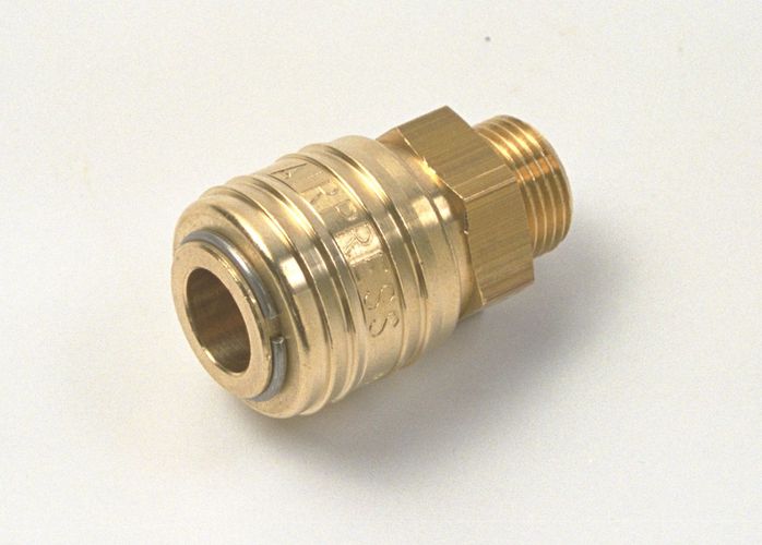 Luchtdrukompressor koppeling 3/8" uitwendig schroefdraad