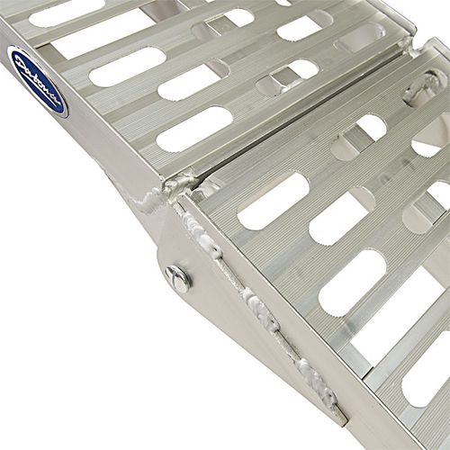 Extra verstevigde aluminium oprijplaat opklapbaar 225 cm