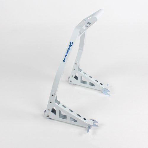 mat witte paddockstand voor motor bobbins