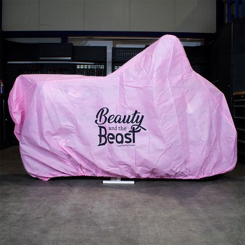 Roze paddockstands en motorhoes - beauty and the beast collection 4