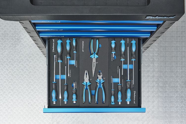 3-delige tangenset in foam inlay