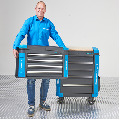 Gevulde gereedschapswagen met topkist L - Premium serie 3