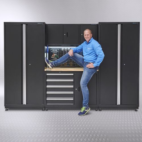 complete werkplaatsinrichting met 120 cm werkblad