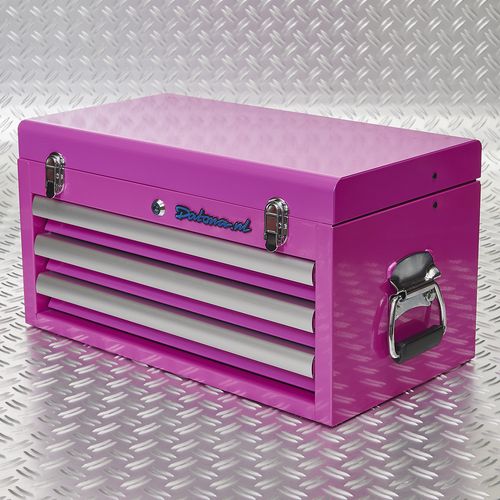 deksel van roze toolbox gesloten 51101