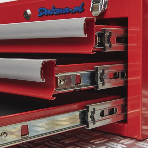 drie lades koffer 51101 red