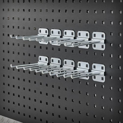 Dubbele haken voor gatenbord