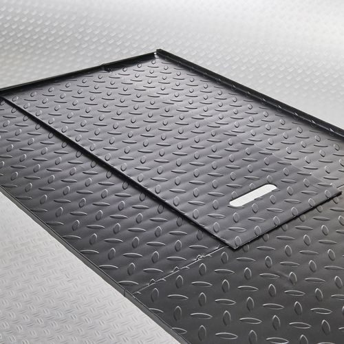 Zwarte motorheftafel 450 kg luik