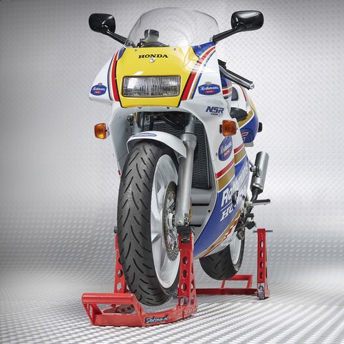 motor opbokken paddockstandaard