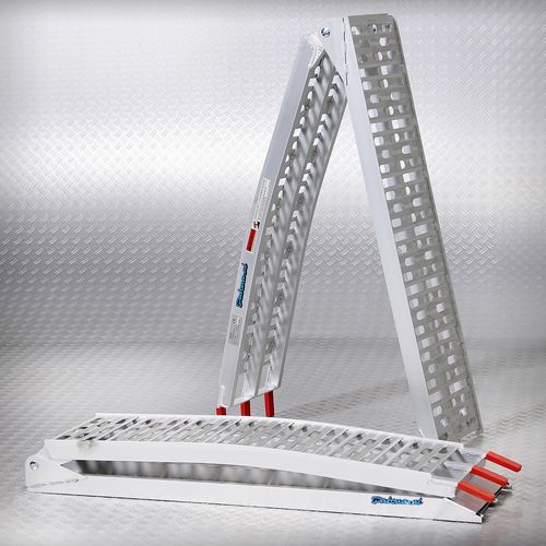 Verstevigde aluminium oprijplaat