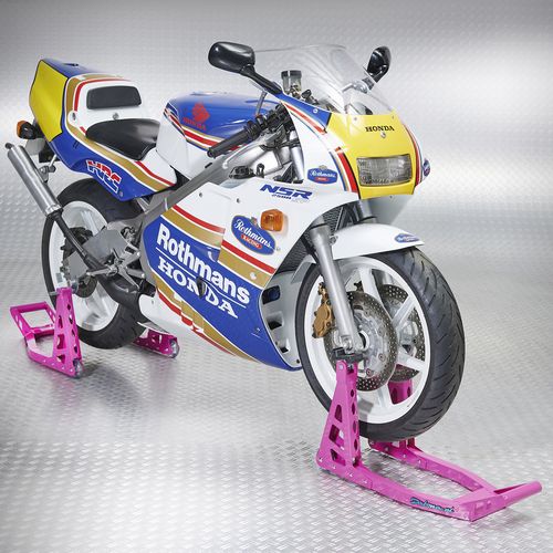 roze motorlift voorwiel