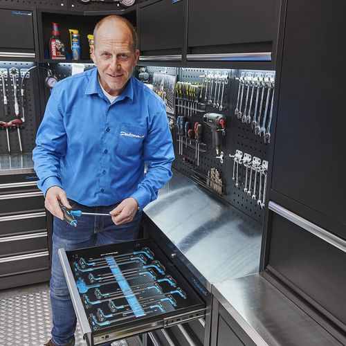 stevig sleutelset in softmodule