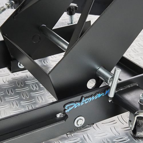 Zwarte motorheftafel 450 kg vergrendeling