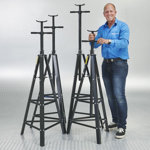 Spindel met hoge assteunen