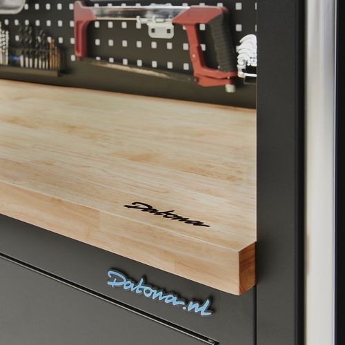 werkbank met houten werkblad