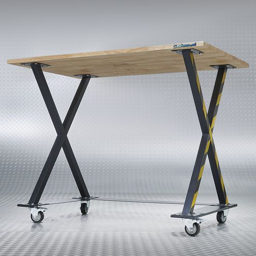 Werktafel met x poten