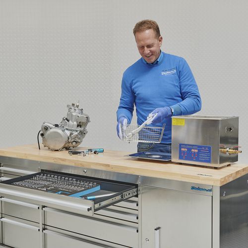 werkbank op wielen roestvrijstaal