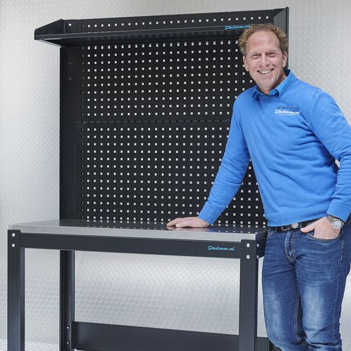 werktafel met rvs blad