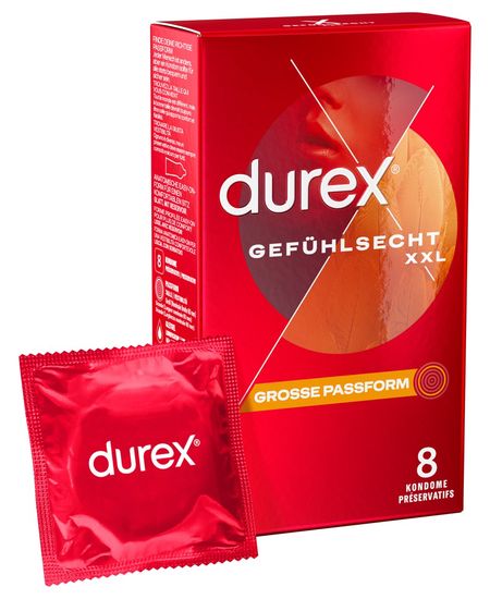 Durex - XXL Condooms - Extra Groot - Gevoelsecht - Gefühlsecht