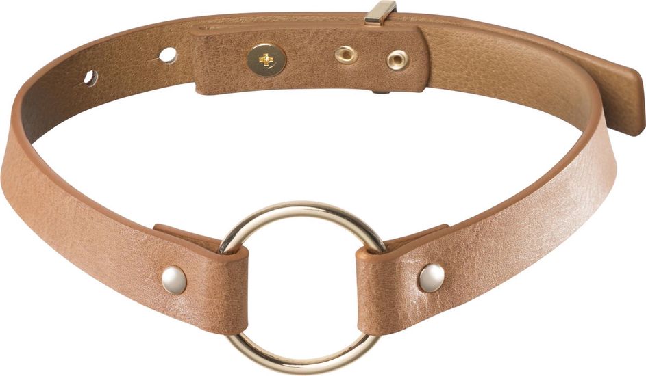 Bijoux Indiscrets - MAZE - Choker - PU-leer - Bruin