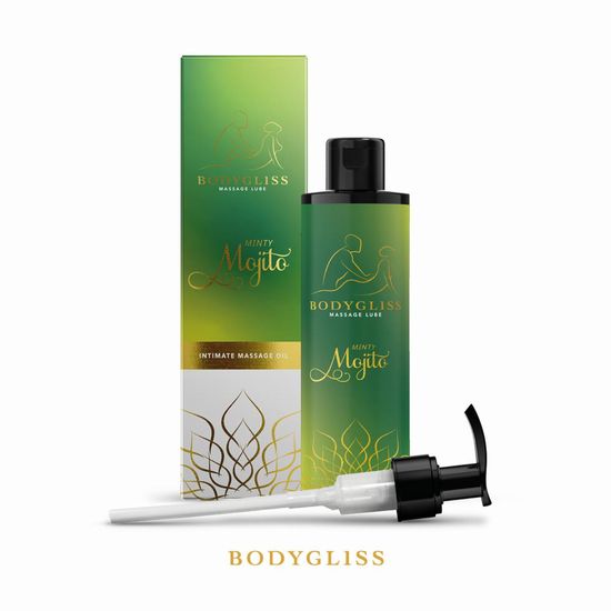 Bodygliss - Massageolie - Glijmiddel - Silky Soft Oil - Mint Mojito