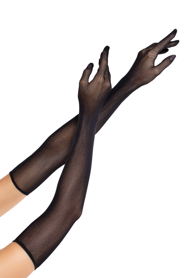 Lange Visnet Handschoenen – Sexy Opera Gloves met Glamour Twist