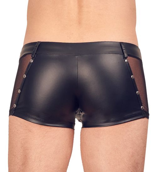 Svenjoyment Underwear - Short - Wetlook - Gaas - Studs - Zwart