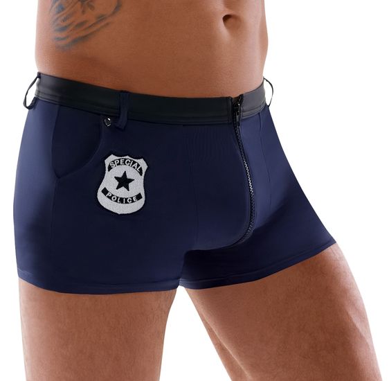 Svenjoyment Underwear - Short - Politielook - Lycra - Blauw