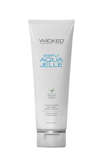 Wicked - Simply Aqua Jelle - Glijmiddel - Vegan - Olijfbladextract - Waterbasis - 120 ml