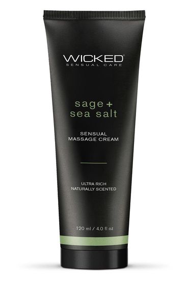 Wicked - Sensual Massage Cream - Sage + Sea Salt - 120 ml