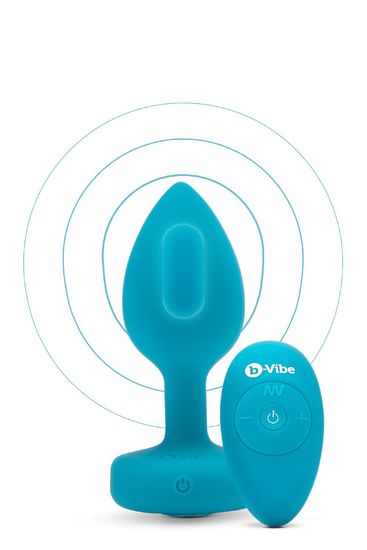 b-Vibe - Vibrating Butt Plug - Jewel - Siliconen - Petrol - S/M