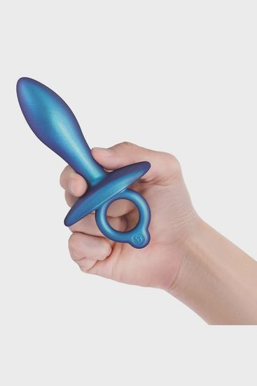 b-Vibe - Plug - Slide - Siliconen - Blauw