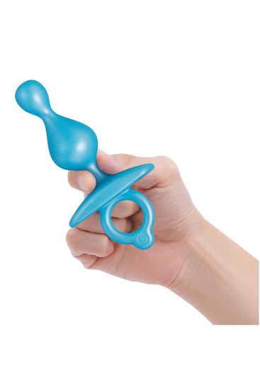 b-Vibe - Anal Beads - Pop - Siliconen - Blauw