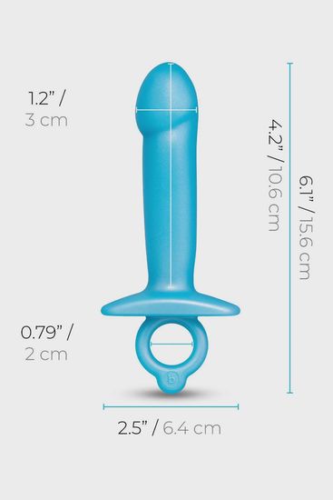 b-Vibe - Butt Plug - Lil Dil - Siliconen - Blauw
