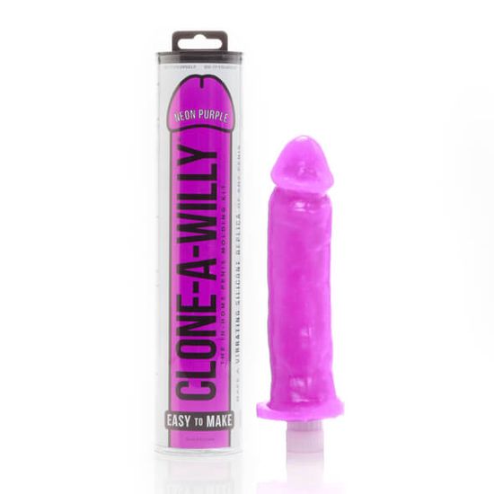 Clone-a-Willy - Replica Kit - Dildo - Vibrator - Siliconen - Neon Purple