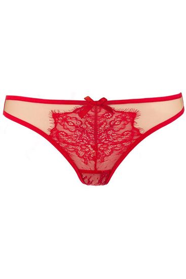 Axami - String - Straps - Kant - Nude - Rood