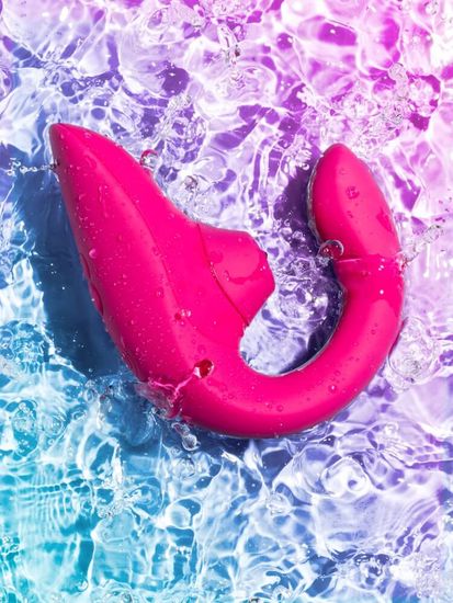 Womanizer - Blend - Clitoris Luchtdruk Stimulator - G-Spot Vibrator - Rabbit - Vibrant Pink