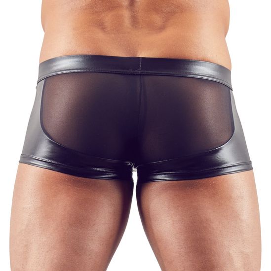 Svenjoyment Underwear - Short - Wetlook - Mesh - Gaas - Zwart