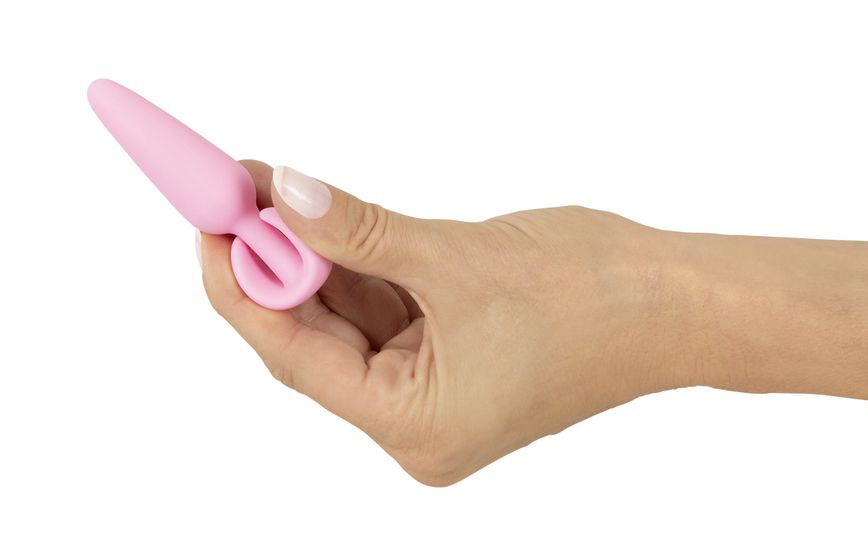 Cuties - Mini Butt Plug - Voor Beginners - Kegelvormig - Siliconen - Roze
