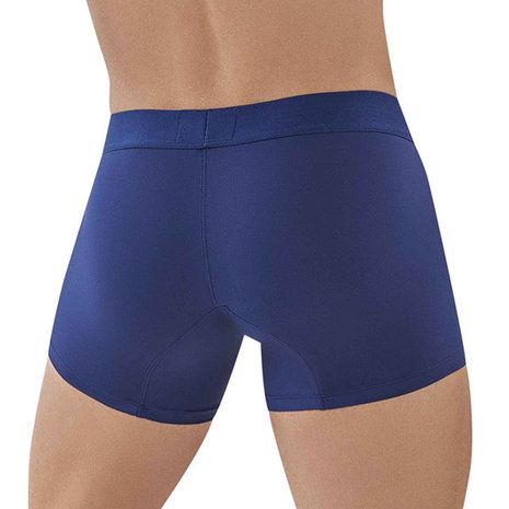 Clever Moda - Classic Match Boxer - Zacht Microvezel - Brede Band - Donkerblauw