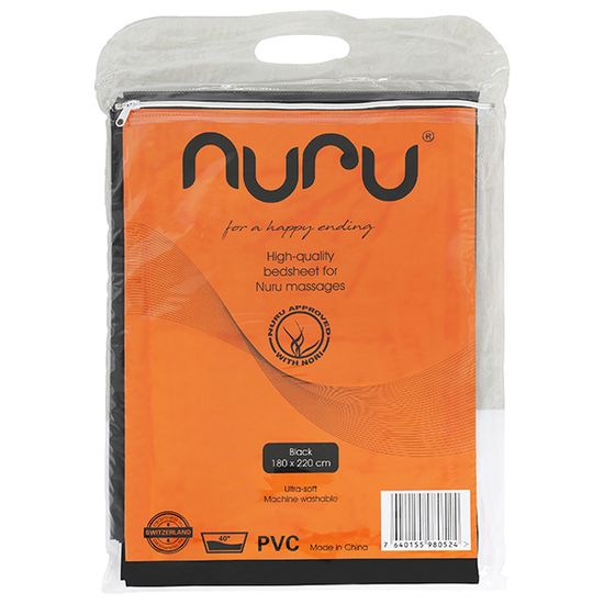 Nuru - PVC Laken - Zwart 