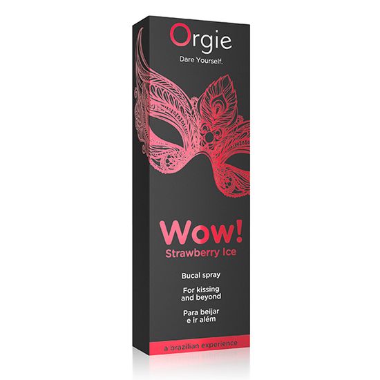 Orgie - Wow Strawberry Ice Bucal Spray - Blowjob Spray