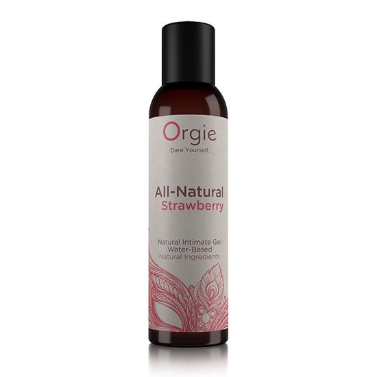 Orgie - All-Natural - Strawberry Kissable - Glijmiddel - Waterbasis