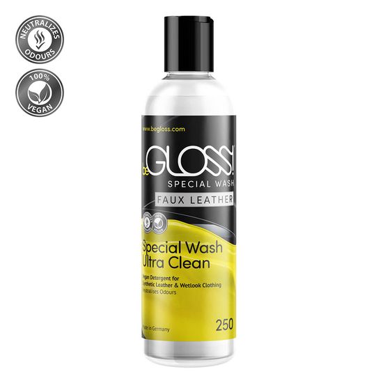 beGLOSS - Special Wash Ultra Clean - Wasmiddel - PU-Leer en Wetlook - 250 ml