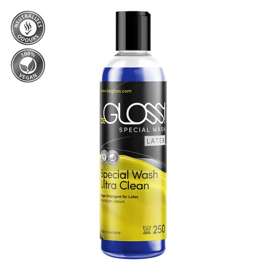 beGLOSS - Special Wash Ultra Clean - Wasmiddel - Latex, Rubber en Neopreen - 250 ml