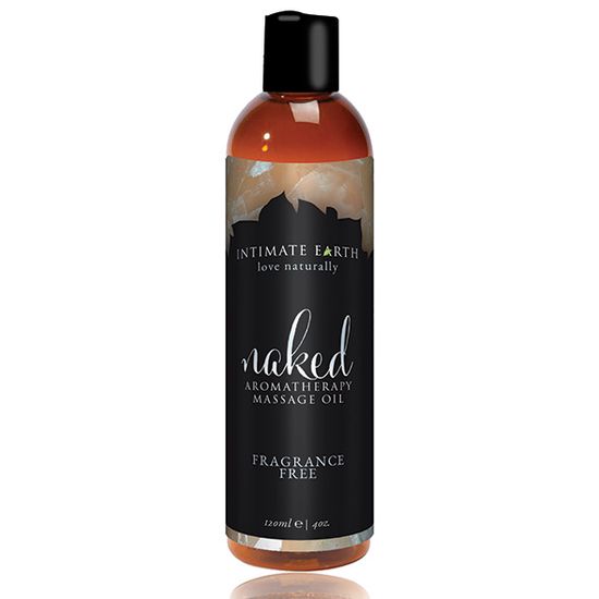 Intimate Earth - Massage Olie Naked Unscented - Reukloos