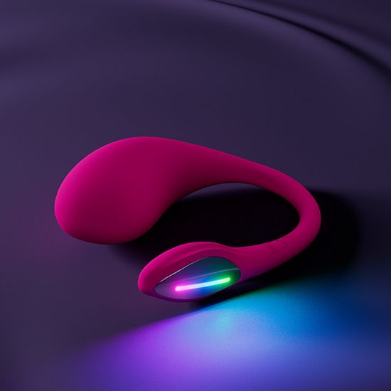 Lovense - Lush 4 - Wearable Bullet Vibrator - Egg - Remote - Display - Roze