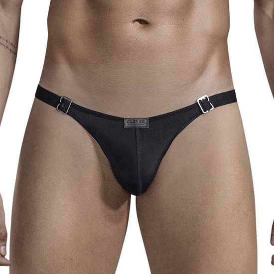 Clever Moda - Luxury Thong - String - Microvezel - Zwart