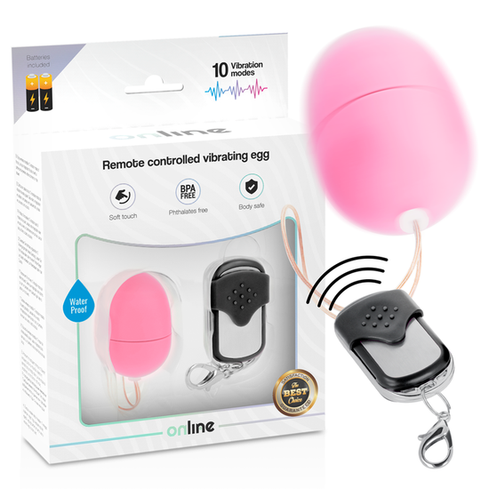 Vibrating Egg - Tril Ei - Afstandsbediening - Small - Roze