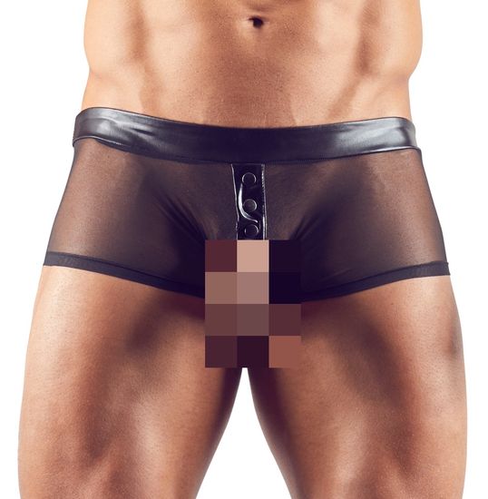 Svenjoyment Underwear - Short Showmaster - met Cockring - Gaas - Zwart