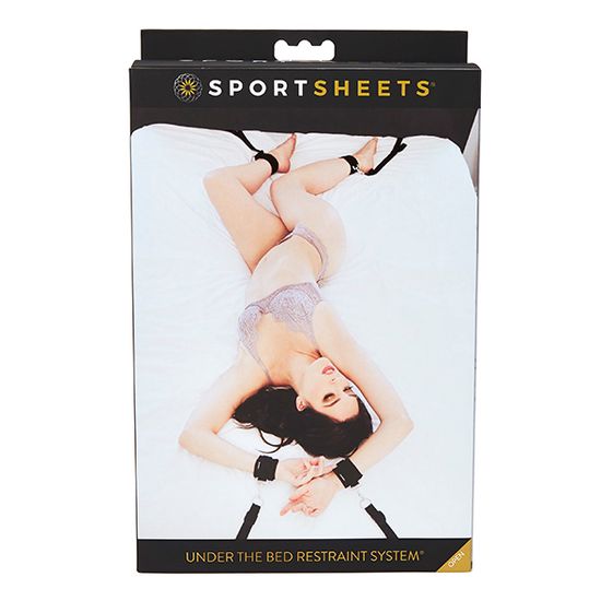 Sportsheets - Under The Bed Restraints - Complete Bondage Set - Zwart